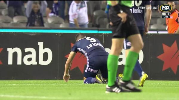 Kosta Barbarouses pays homage to the Christchurch victims with goal celebration