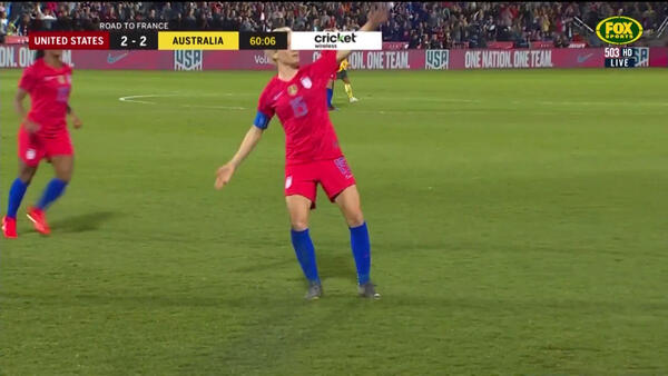 Megan Rapinoe puts the USA ahead once more