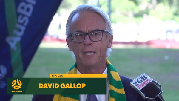 Press Conference: David Gallop backs Australia's bid for the 2023 Women's World Cup
