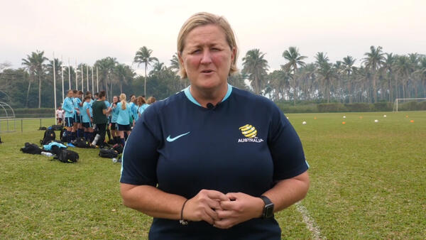 The Westfield Young Matildas hold unique joint training session with the Tonga U19s