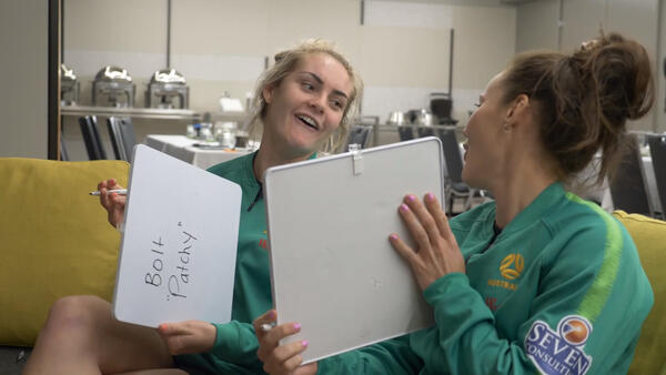 Team mates challenge: Ellie Carpenter vs Hayley Raso