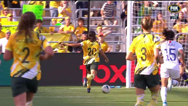 GOAL: Kerr - The Matildas star sets new record