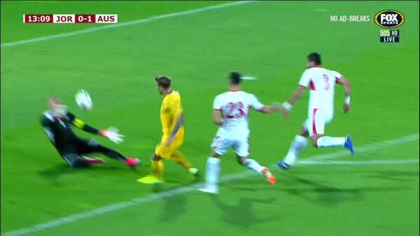 GOAL: Taggart - Socceroos grab a vital opener in Amman