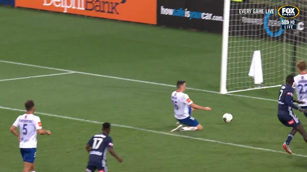 OWN GOAL: Millar completes Melbourne's attack