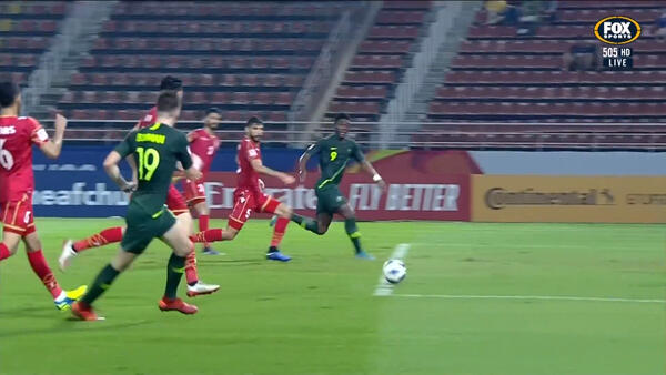 CHANCE: Bouman - Nice link up almost finds Toure