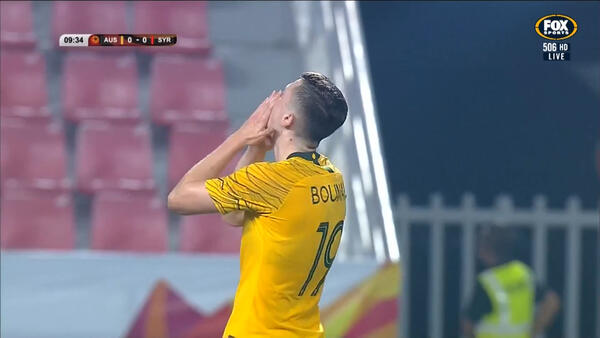 CHANCE: Bouman - Midfielder almost meeting D'Agostino's pass