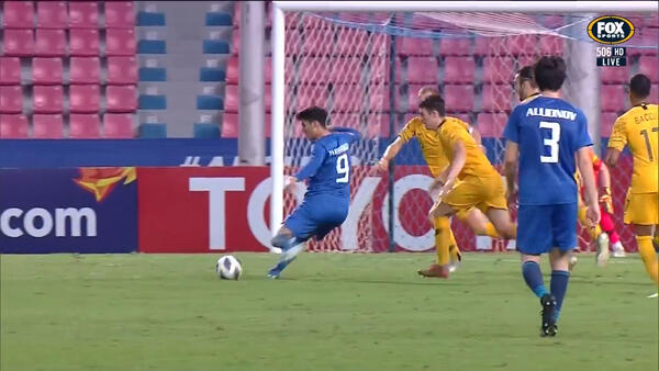 SAVE: Glover - Safe set of hands from the Olyroos keeper