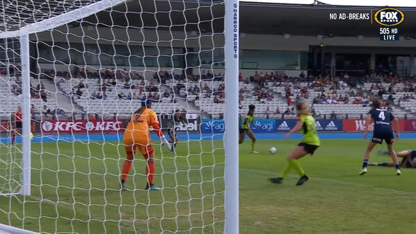 CHANCE: Charley - Canberra's speedster almost punishes hosts