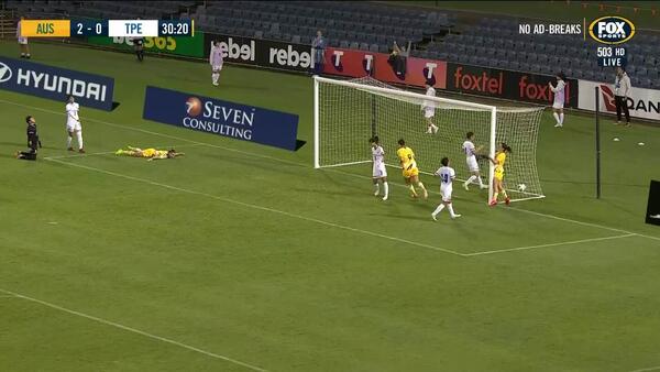 GOAL: Catley - Goal number three from unlikely scorer