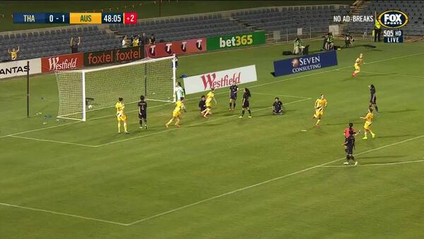 GOAL: Van Egmond - Double trouble right at the break