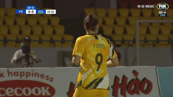 CHANCE: Kerr - Foord almost provides for Matildas opener