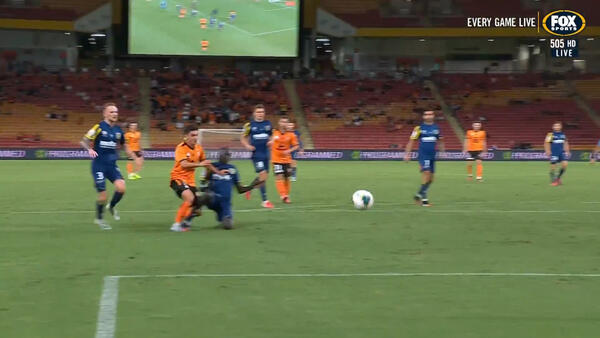 CHANCE: Muratovic - Brisbane coming close to a second