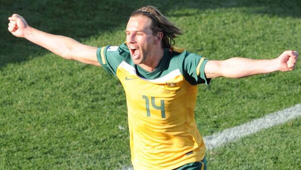 Brett Holman gives Socceroos an early lead v Ghana at FIFA World Cup 2010