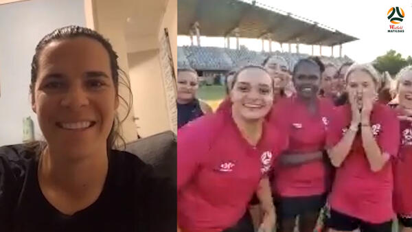 #Football Returns: Lydia Williams surprises NT Yapas on ZOOM before kicking off grassroots season