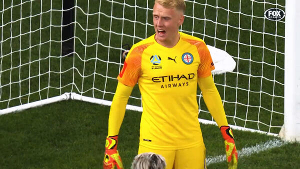 Australia U23's Tom Glover makes five saves in Hyundai A-League Semi Final