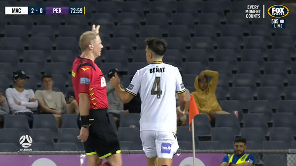 CHANCE: Benat - Deflected shot keeping Reddy on his toes