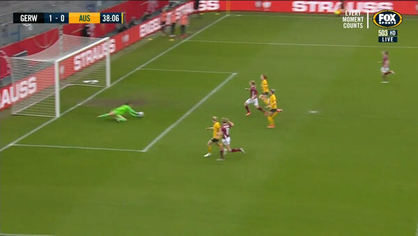 SAVE: Williams - The Australian keeper denies Germany