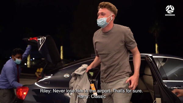 Socceroos arrive in camp and undergo first training session