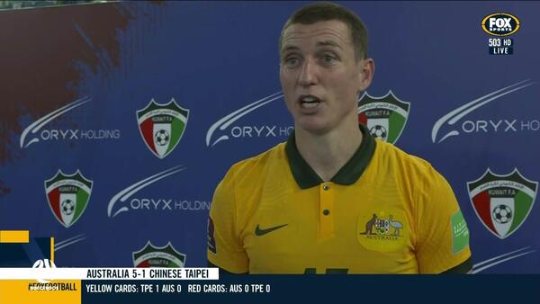 Mitchell Duke wants more goals following Socceroos brace | Interview | Australia v Chinese Taipei