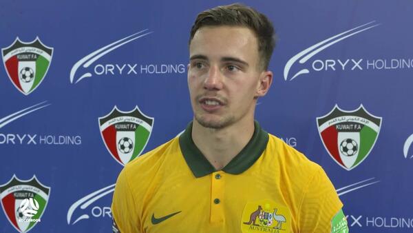Denis Genreau reflects on 'massive honour' after debuting for Socceroos | Interview | Australia v Chinese Taipei
