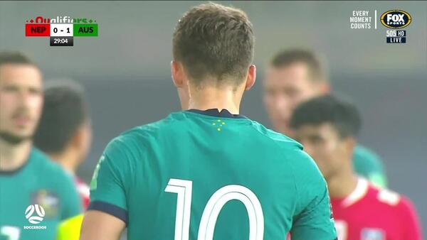 CHANCE: Hrustic - Another dangerous free-kick from the midfielder