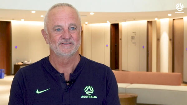 Graham Arnold reacts to Socceroos Asian Qualifiers Final Round Draw