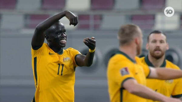 GOAL: Mabil - Socceroos off to a flyer