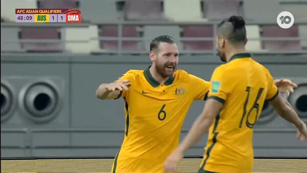 GOAL: Boyle - In-form striker restores Australia's lead