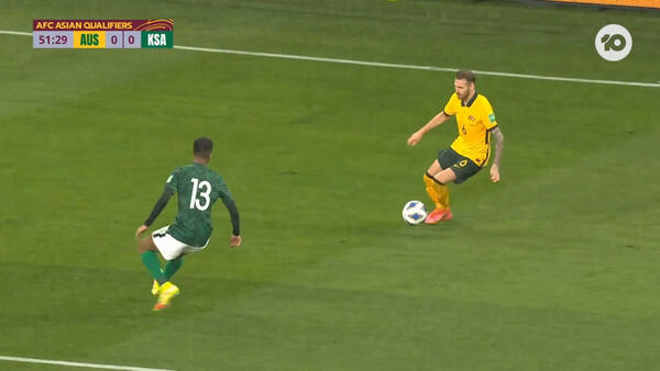 CHANCE: Boyle - The winger threatening down the right again