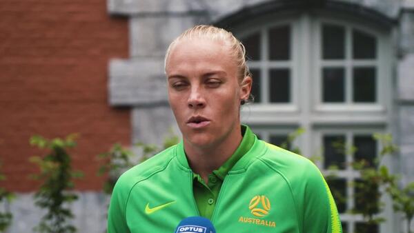 We interview Tameka Yallop as the Matildas arrive in Valenciennes