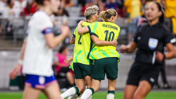 GOAL: Michelle Heyman pulls one back for the Matildas