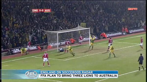 England on Socceroos radar