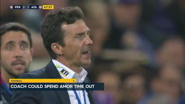 Amor cops touchline ban