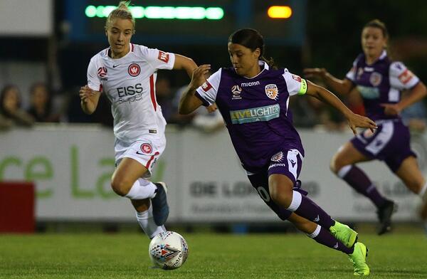 Westfield Matildas in the Westfield W-League: Kerr opens her account in style