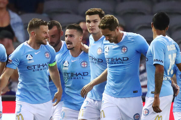 City celebrate Maclaren goal