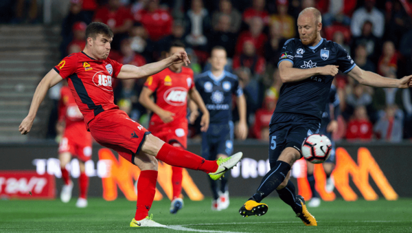 Ryan Strain Adelaide United vs Sydney FC