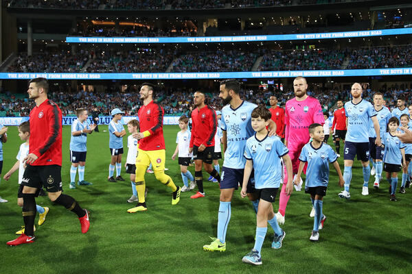 The players walk out at the SCG earlier this season.