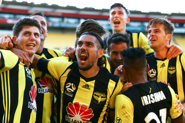 Phoenix celebrate a goal