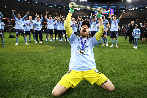 Andrew Redmayne lets all his emotions out in front of the fans