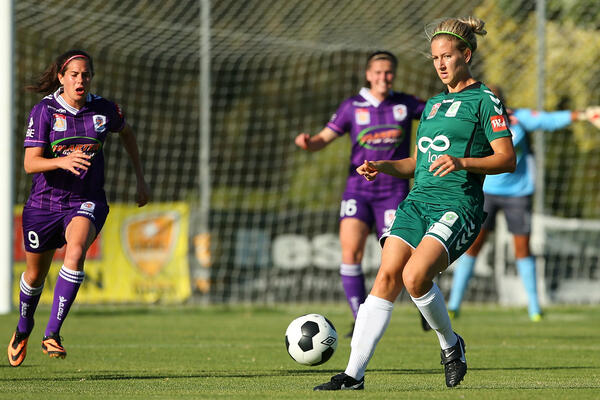 Grace Gill during her playing days with Canberra United