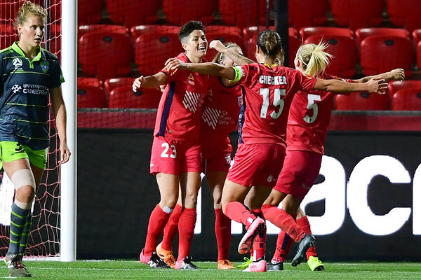 Adelaide United celebrate