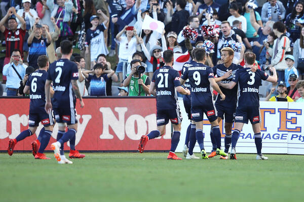 Melbourne Victory celebrate