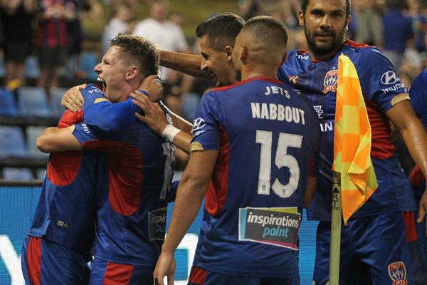 Newcastle Jets celebrate