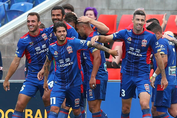 Newcastle Jets celebrate