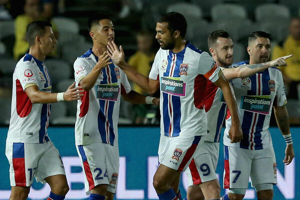 Newcastle Jets celebrate