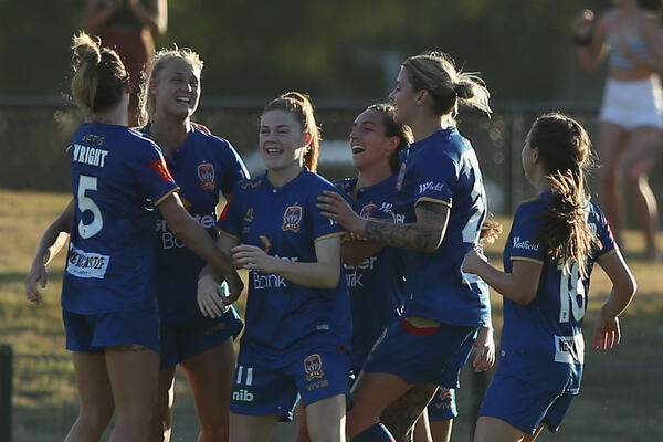 Newcastle Jets celebrate