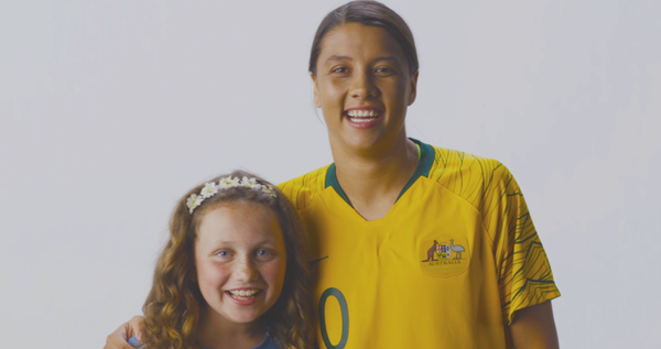 Heartwarming moment as Sam Kerr surprises nine-year-old Willow