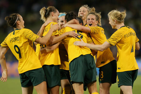Matildas celebrate