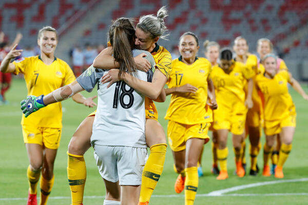 Matildas celebrate