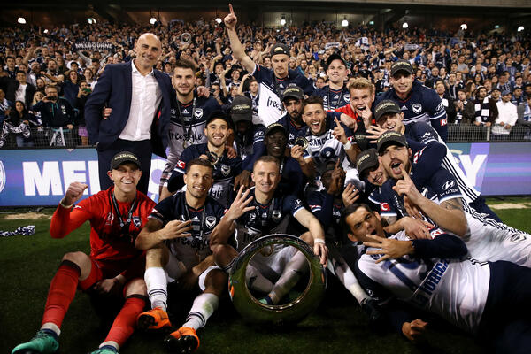 Melbourne Victory celebrate